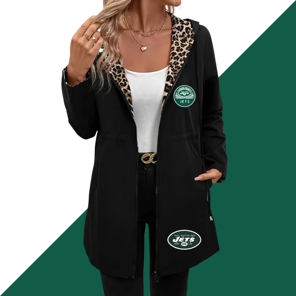 Women's Long Sleeve Hooded Double-Sided Pocket - fitnfan