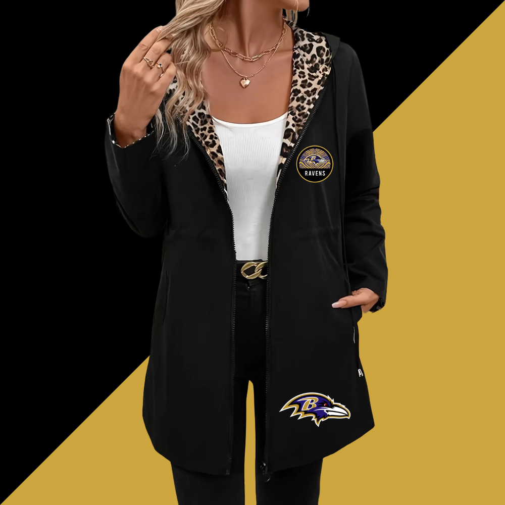 Women's Long Sleeve Hooded Double-Sided Pocket - fitnfan