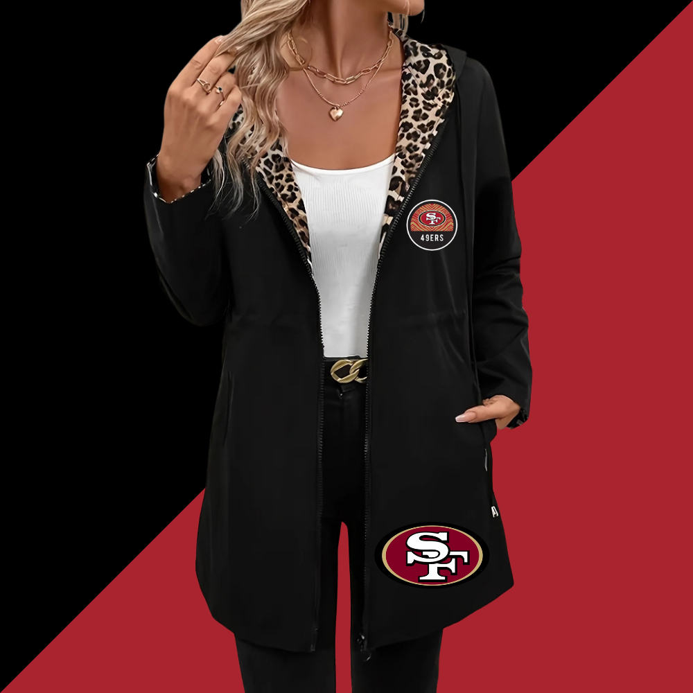 Women's Long Sleeve Hooded Double-Sided Pocket - fitnfan