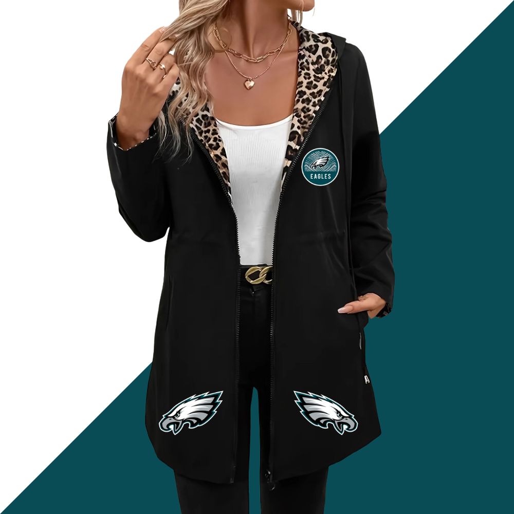 Women's Long Sleeve Hooded Double-Sided Pocket - fitnfan