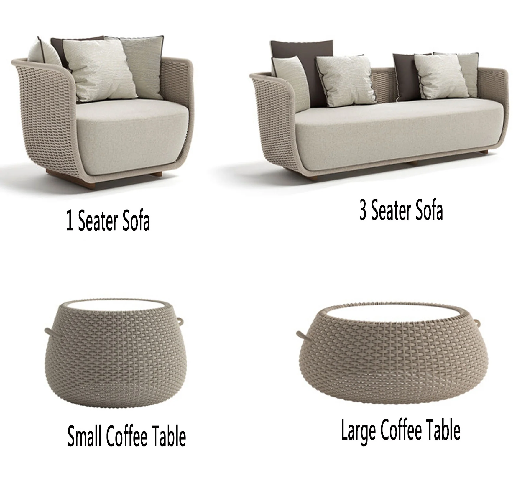 Concise Outdoor Sofa Set