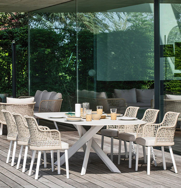 Holden Extra Long Outdoor Table And Chair