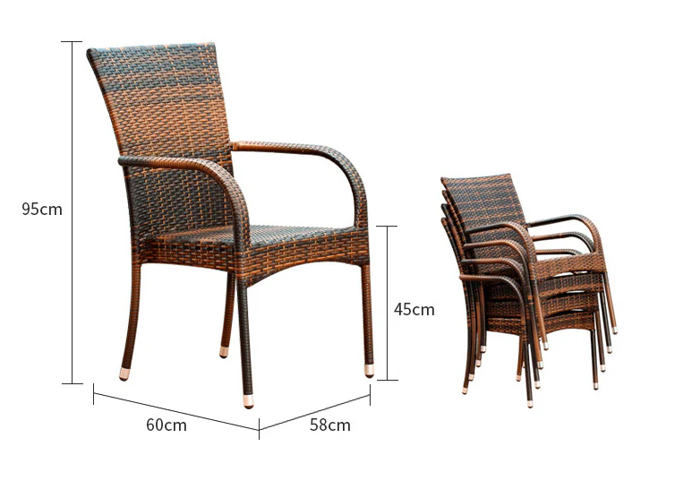 Baden Rattan Outdoor Table Chair