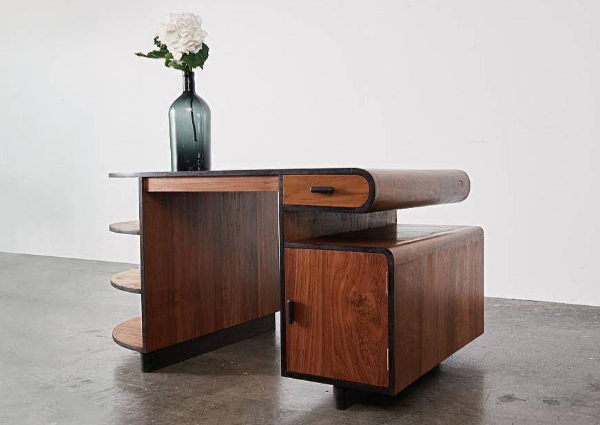 Art Deco Curved Partners' Desk (Pre-Order)