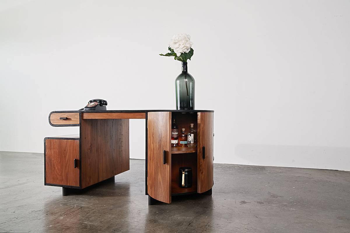 Art Deco Curved Partners' Desk (Pre-Order)