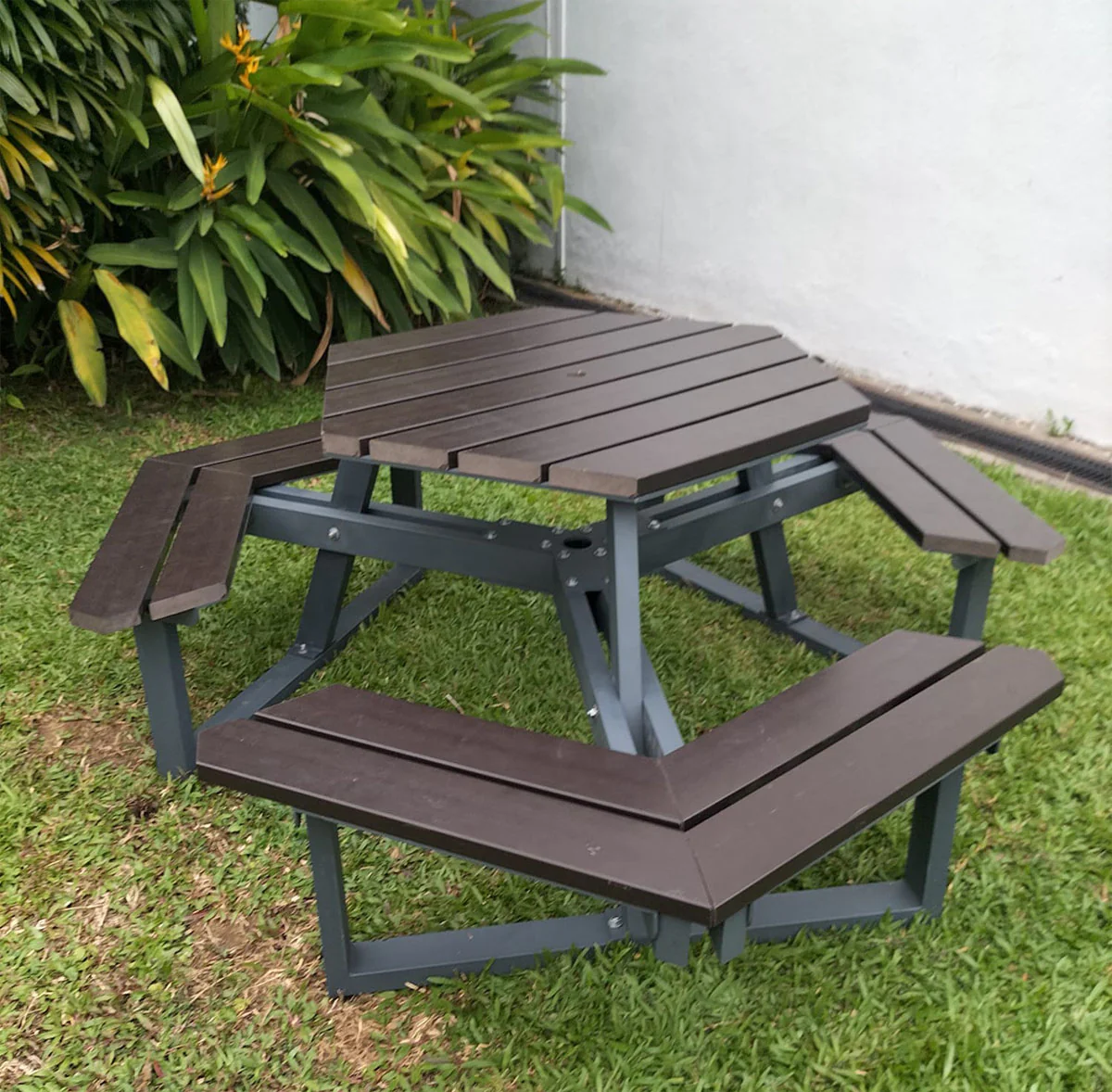 Titus 6 Seater Outdoor Table And Bench Set
