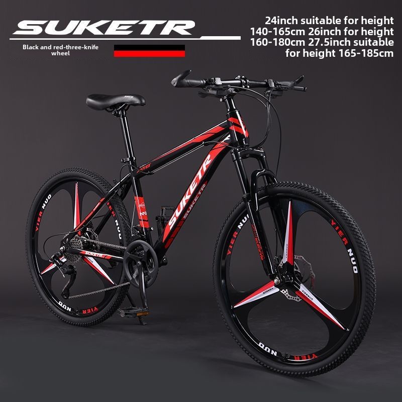 0ra Mountain Bike Bicycle Off-Road Unisex Adult Lightweight Road Racing Disc Brake Variable Speed Student City Shock Absorption