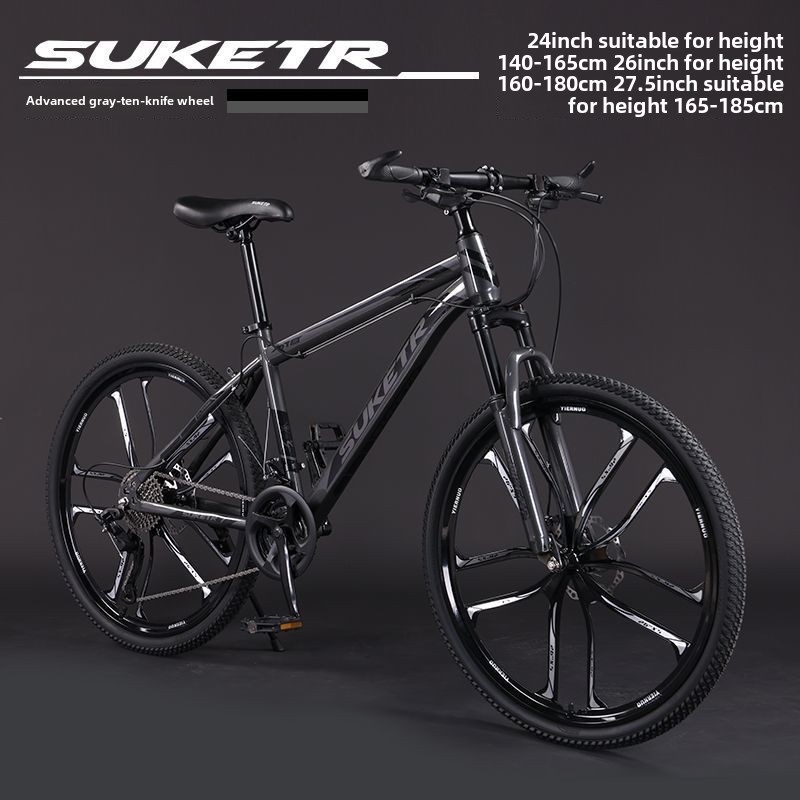 0ra Mountain Bike Bicycle Off-Road Unisex Adult Lightweight Road Racing Disc Brake Variable Speed Student City Shock Absorption