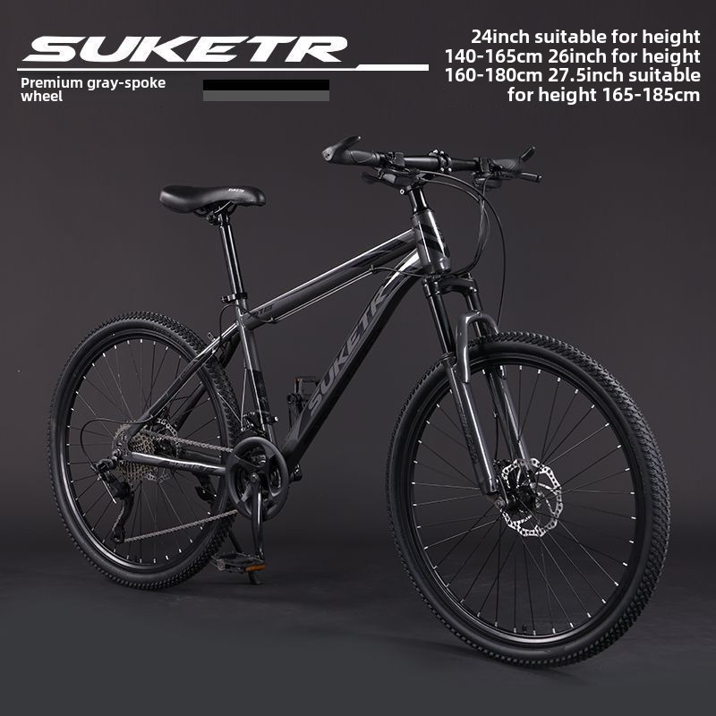 0ra Mountain Bike Bicycle Off-Road Unisex Adult Lightweight Road Racing Disc Brake Variable Speed Student City Shock Absorption