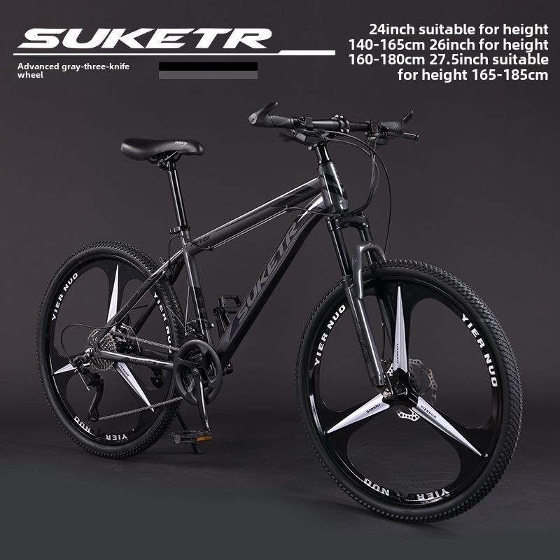 0ra Mountain Bike Bicycle Off-Road Unisex Adult Lightweight Road Racing Disc Brake Variable Speed Student City Shock Absorption