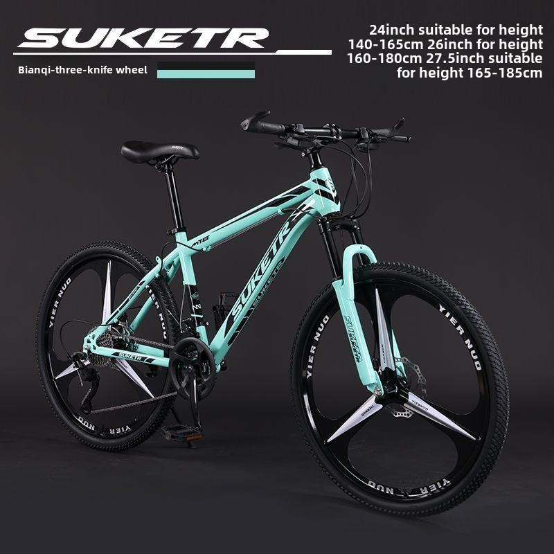 0ra Mountain Bike Bicycle Off-Road Unisex Adult Lightweight Road Racing Disc Brake Variable Speed Student City Shock Absorption