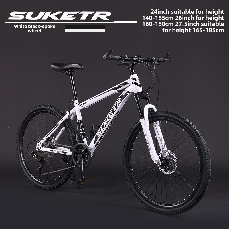 0ra Mountain Bike Bicycle Off-Road Unisex Adult Lightweight Road Racing Disc Brake Variable Speed Student City Shock Absorption