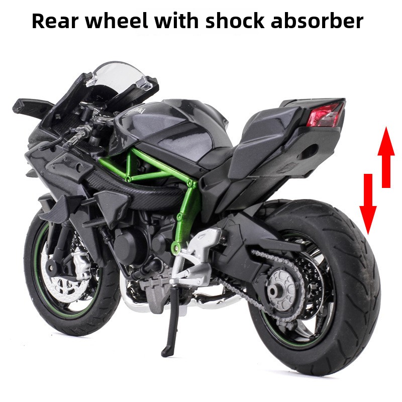 Alloy Motorcycle Model Acoustic and Lighting Toys Scooter Heavy Locomotive M12-32A