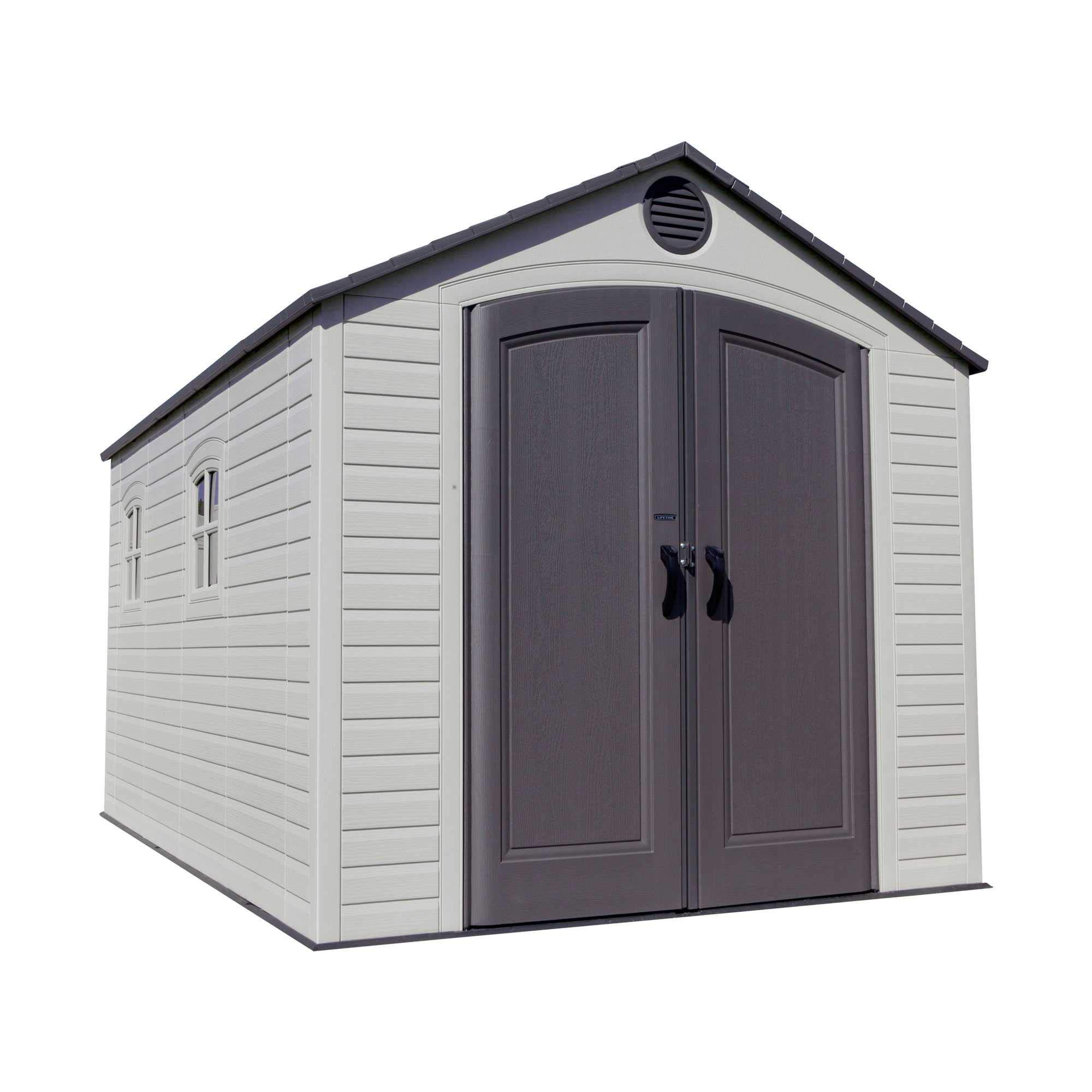 【Storage Shed】【BS】8 x 15 Ft. Outdoor Storage Shed, Desert Sand