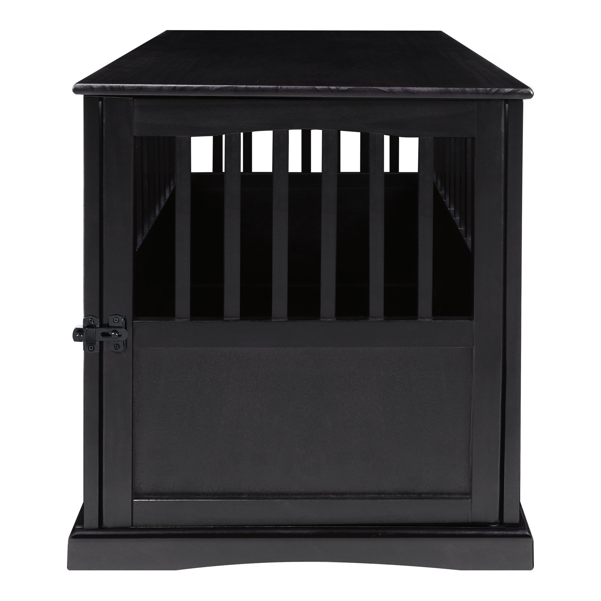 【Home&Garden】Homestead Sliding Barn Door Furniture Style Dog Crate - Antique White, Extra Large