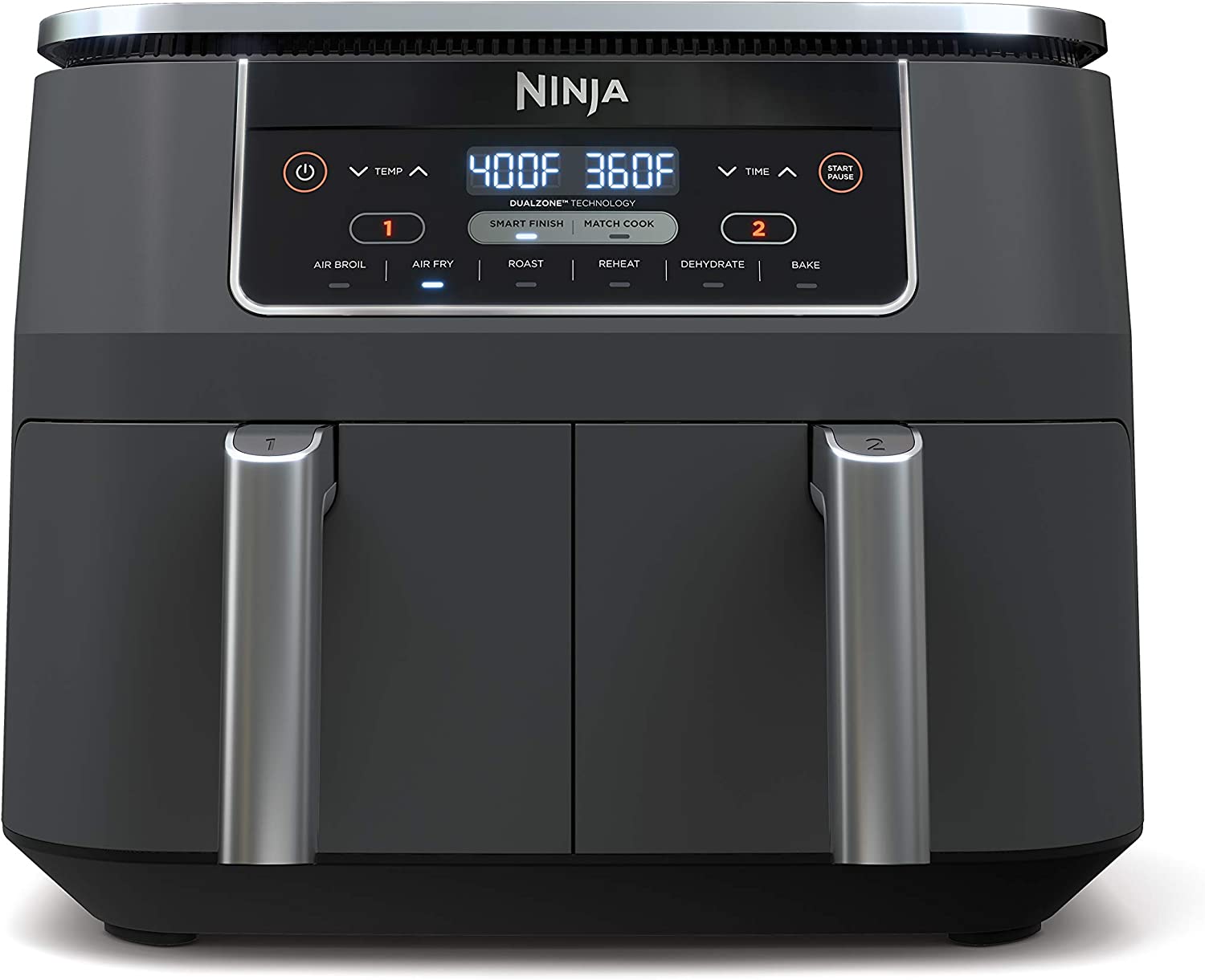 【Electronics】【BS】Ninja DZ201 Foodi 8 Quart 6-in-1 DualZone 2-Basket Air Fryer with 2 Independent Frying Baskets