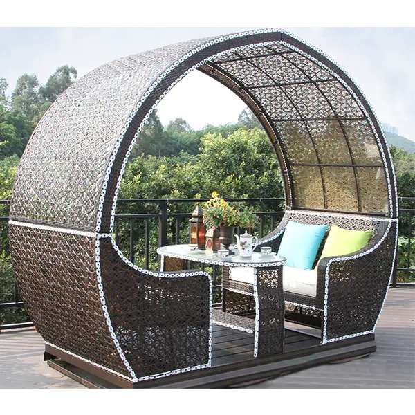 【Home&Garden】【BS】Outdoor Swing Rocking Chair Balcony Table & Chair Rattan Chair