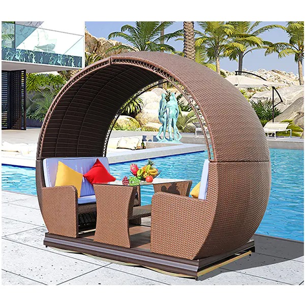 【Home&Garden】【BS】Outdoor Swing Rocking Chair Balcony Table & Chair Rattan Chair