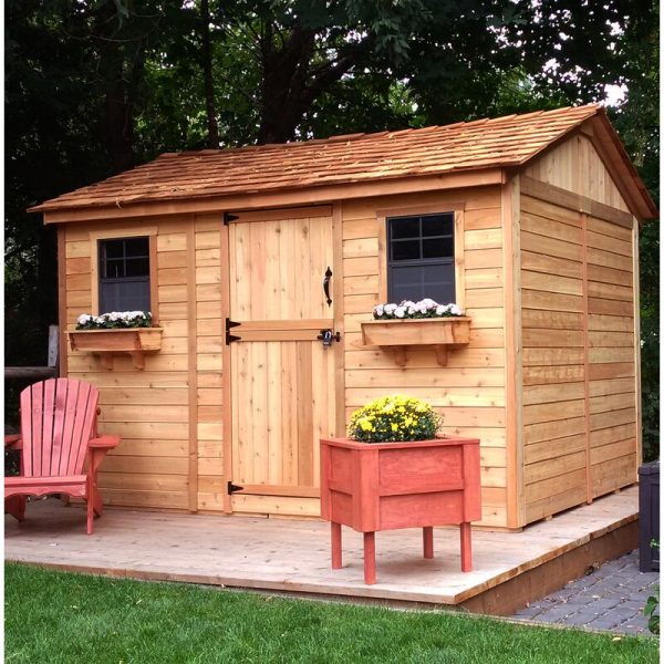 【Storage shed】12 feet wide x 8 feet deep wooden storage shed