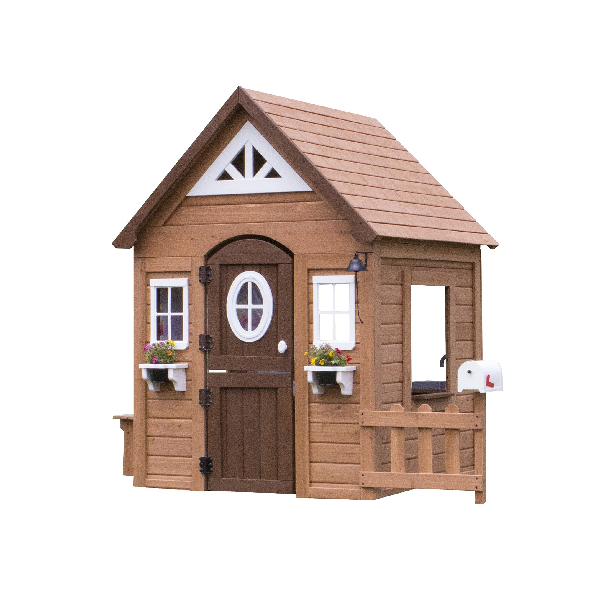 【Sports&Outdoors】Aspen All Cedar Outdoor Wooden Playhouse