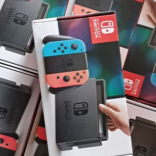 Nintendo Switch with Neon Blue and Neon Red Joy Con – HAC-001(-01)