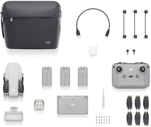 DJI Mini 2 Fly More Combo – Ultralight Foldable Drone, 3-Axis Gimbal with 4K Camera, 12MP Photos, 31 Mins Flight Time, Case, 128gb SD Card, Landing pad Kit with Must Have Accessories