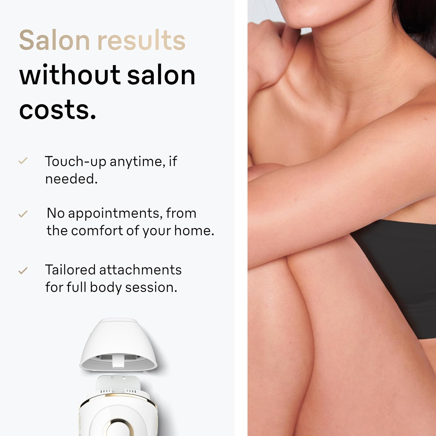 Braun IPL Skin i Expert Home Laser Hair Remover, Holiday Gift for Men and Women, Free Application, Makeup Case, Venus Shaver, 3 Smart Heads, PL7243