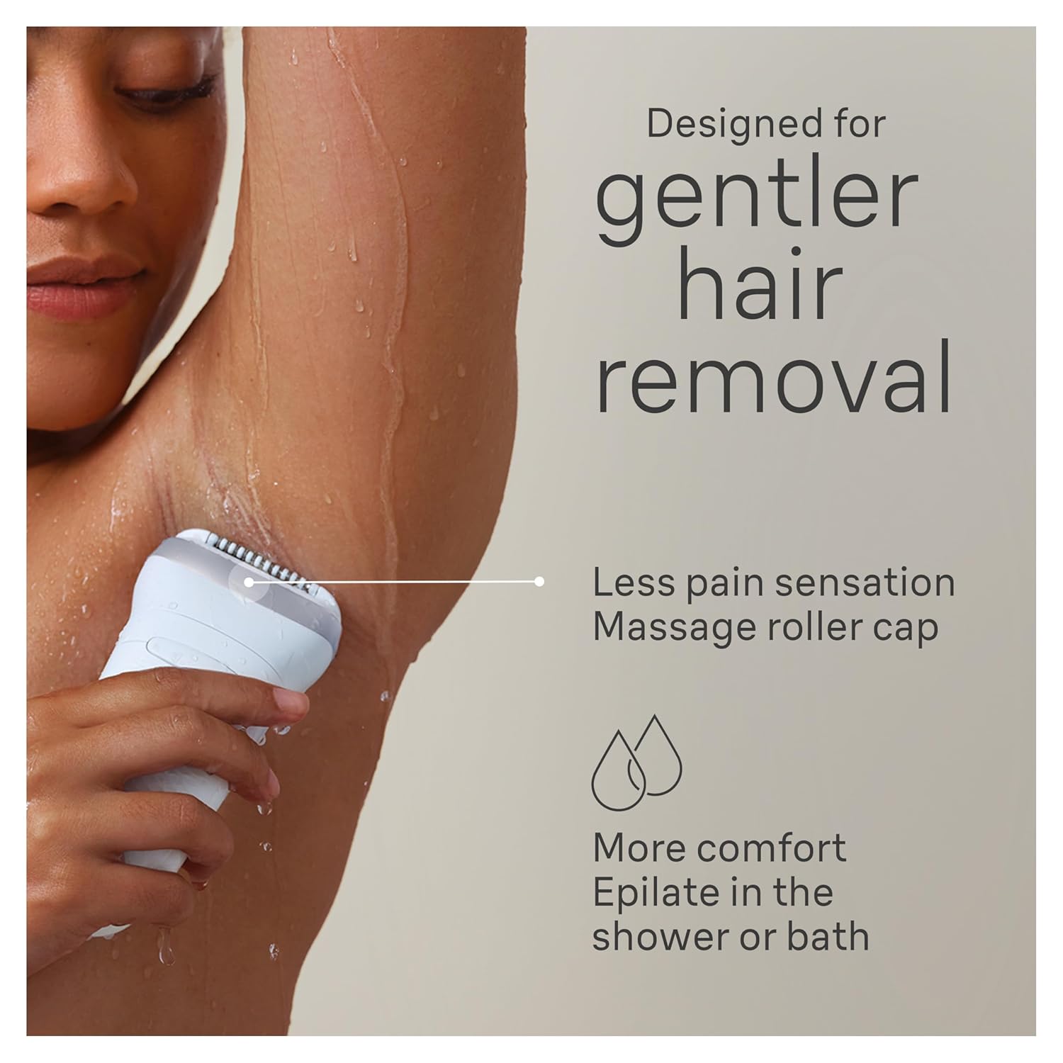 Braun Silk-épil 7 epilator, wet and dry use, long-lasting skin contact, SE7-141