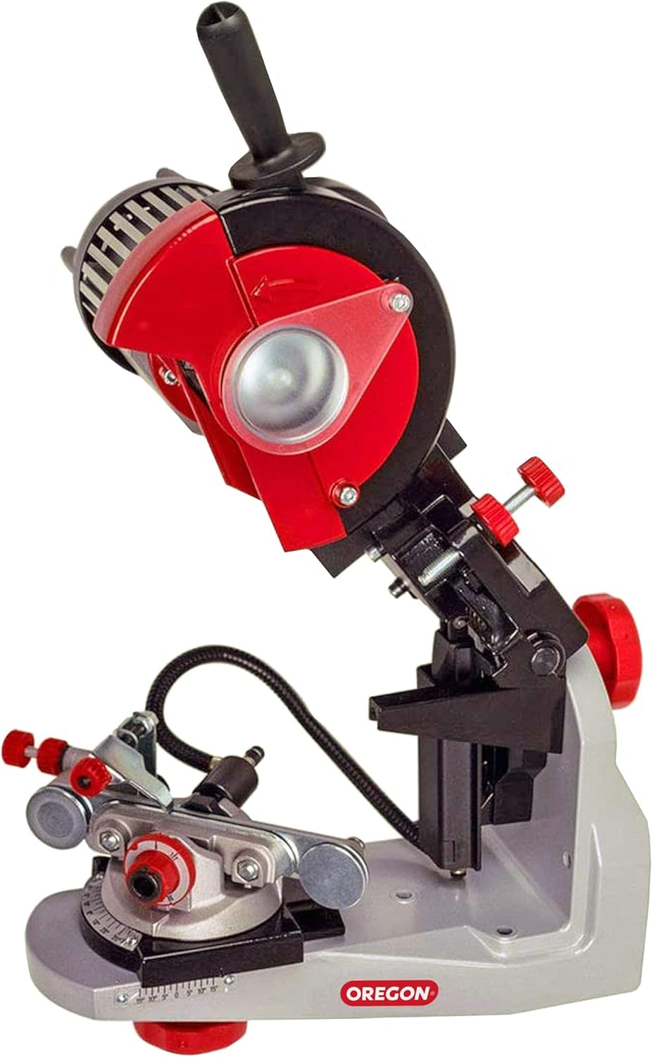 Oregon Professional 120 Volt Benchtop Grinder with Hydraulic Clamp, Universal Saw Chain