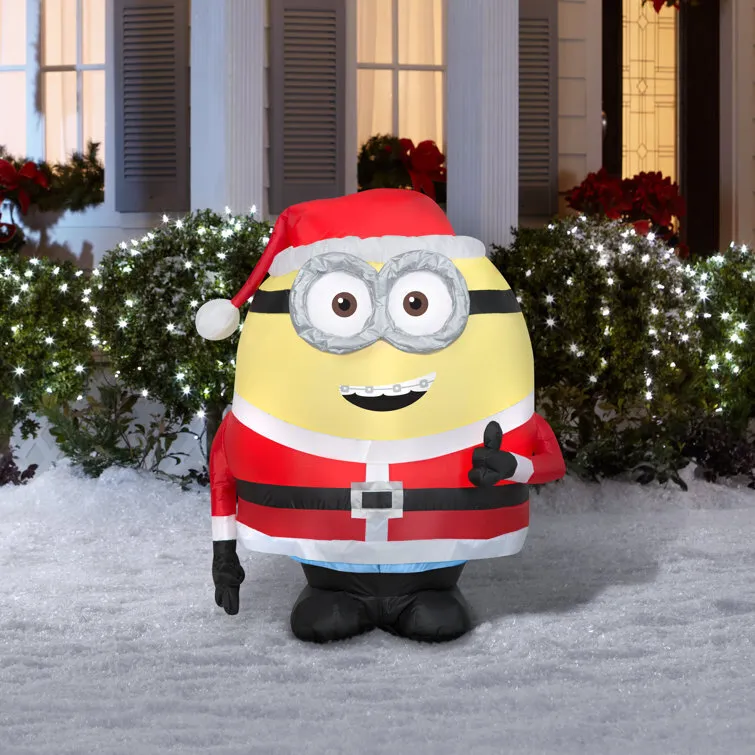 Otto in Santa Suit Airblown Inflatable