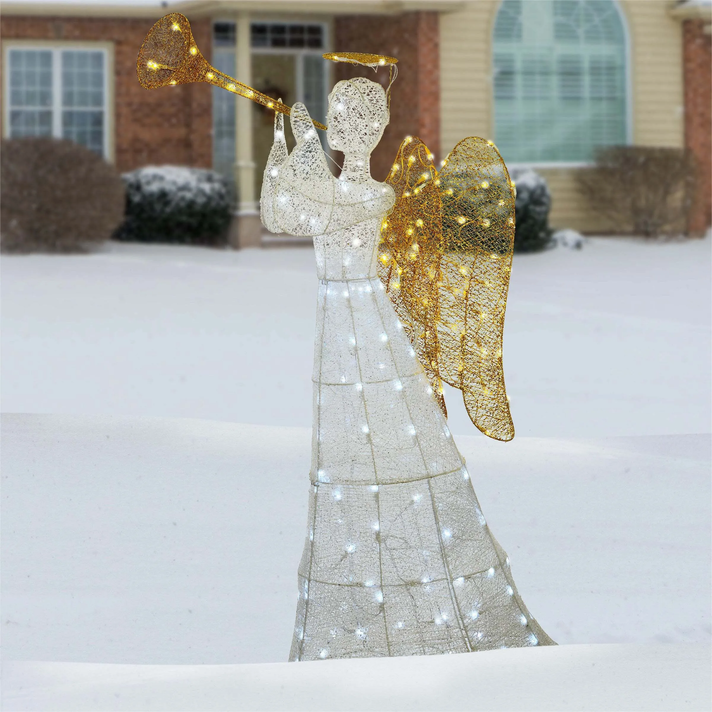 60in. Angel Decoration with LED Lights