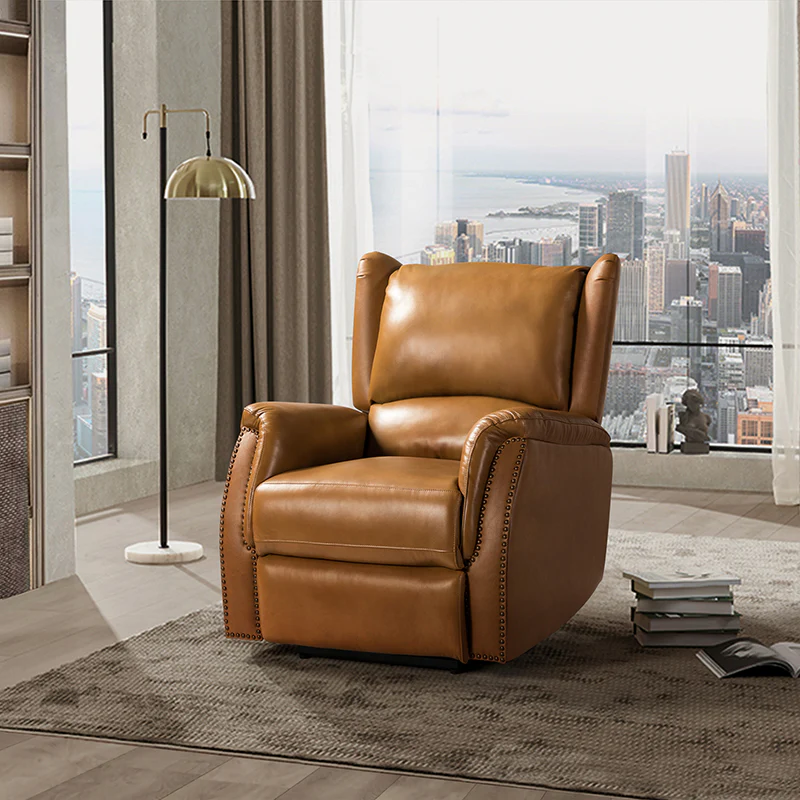 Flora Genuine Leather Power Recliner