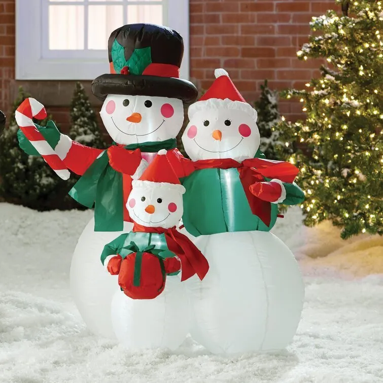 Snowmen Family Inflatable