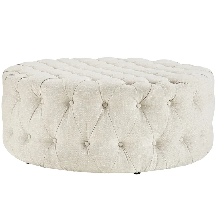 Modway Copper Grove Harrison Blue Amour Fabric Ottoman