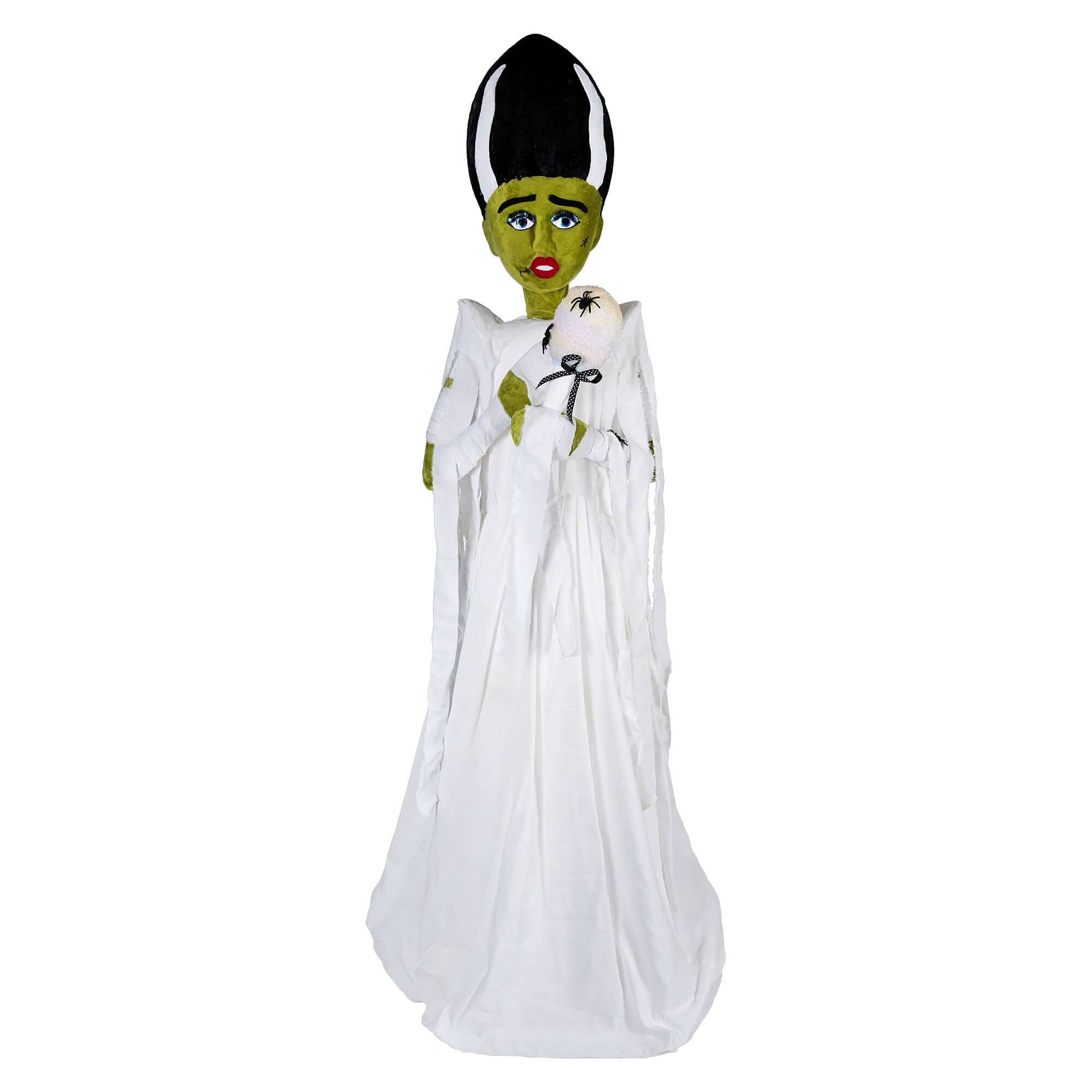 5ft Bride Of Frankenstein Holding Cotton Candy