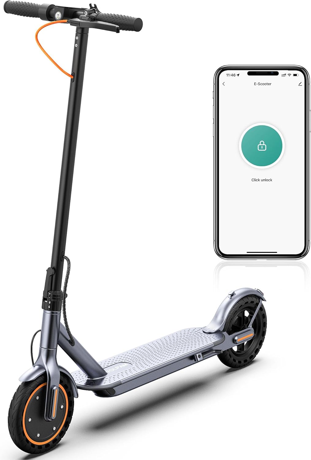 Electric Scooter, 350W/500W Motor, Max 21-28 Miles Range, 19/21 Mph Top Speed, 8.5''/10'' Tires, Dual Braking, Kick Scooter, 2 Wheels and Height Handlebars