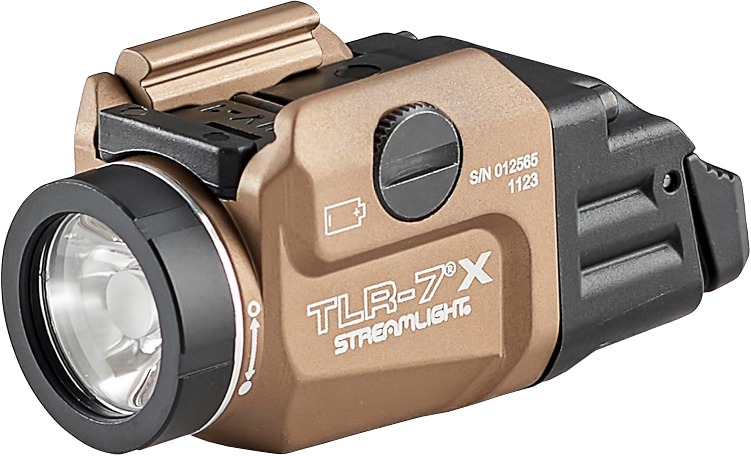 Streamlight 69455 TLR-7 X USB 500-Lumen Compact Tactical Weapon Light with High & Low Paddle Switches and Key Kit, Black