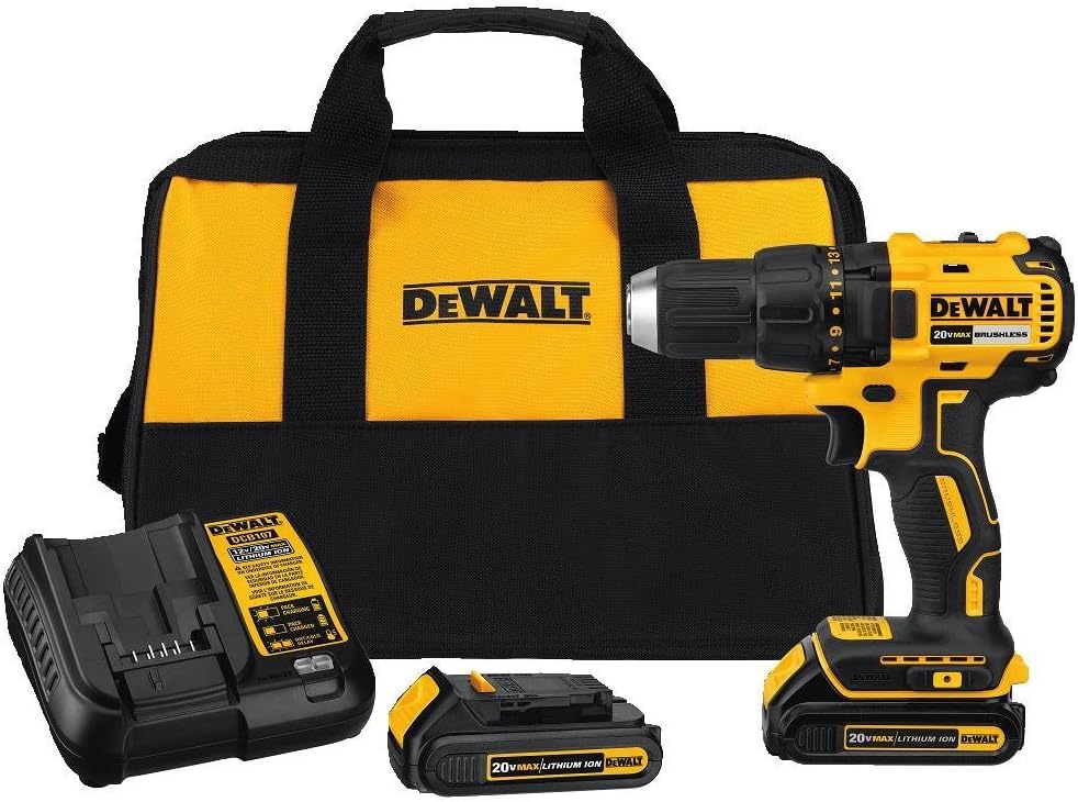 DEWALT 20V MAX Cordless Drill/Driver Kit with Battery and Charger Included (DCD777C2)
