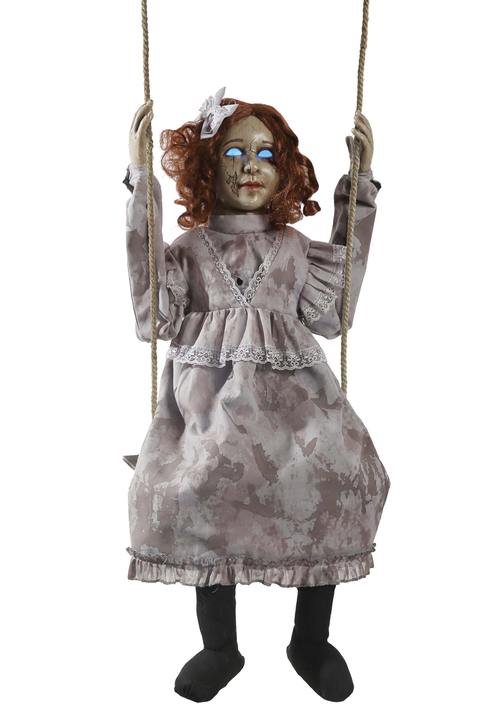 5.4FT Hanging Swing Animated Doll Halloween Decoration