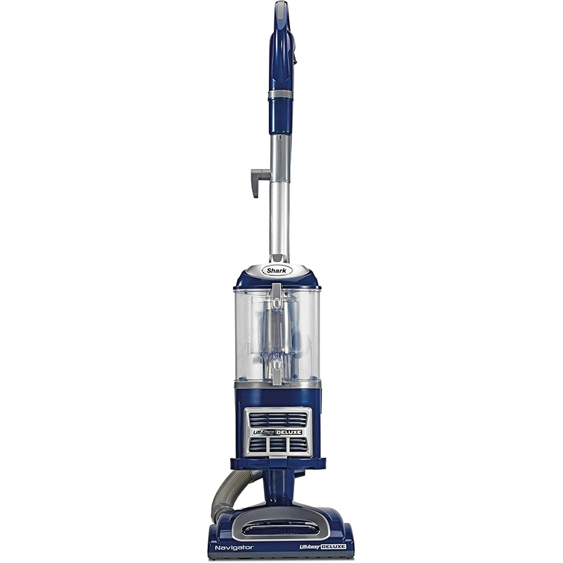 Shark Upright Vacuum, Navigator Lift-Away Deluxe with Large Dust Cup Capacity, HEPA Filter, Swivel Steering, Upholstery Tool & Crevice Tool, Blue, NV360