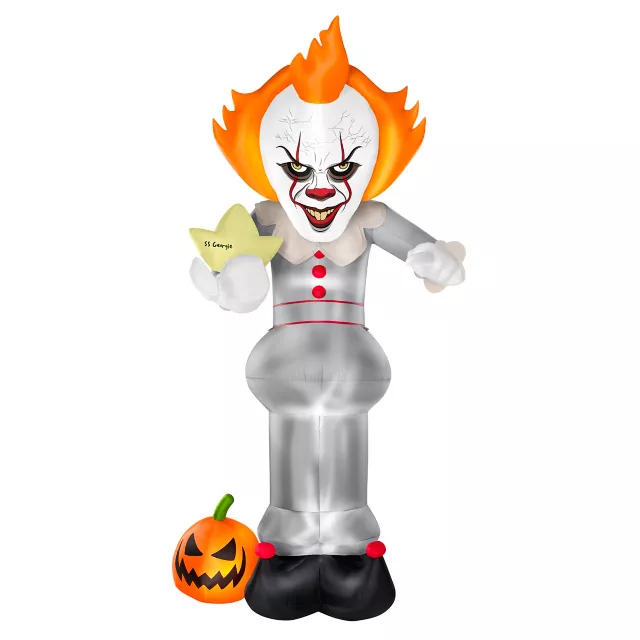 12 Ft Pennywise Light-Up Inflatable Decoration - It