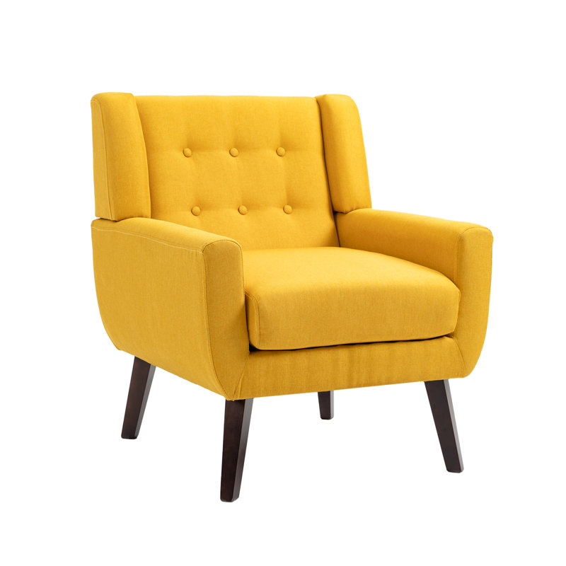 George Oliver Jaqueze Yellow Linen Blend