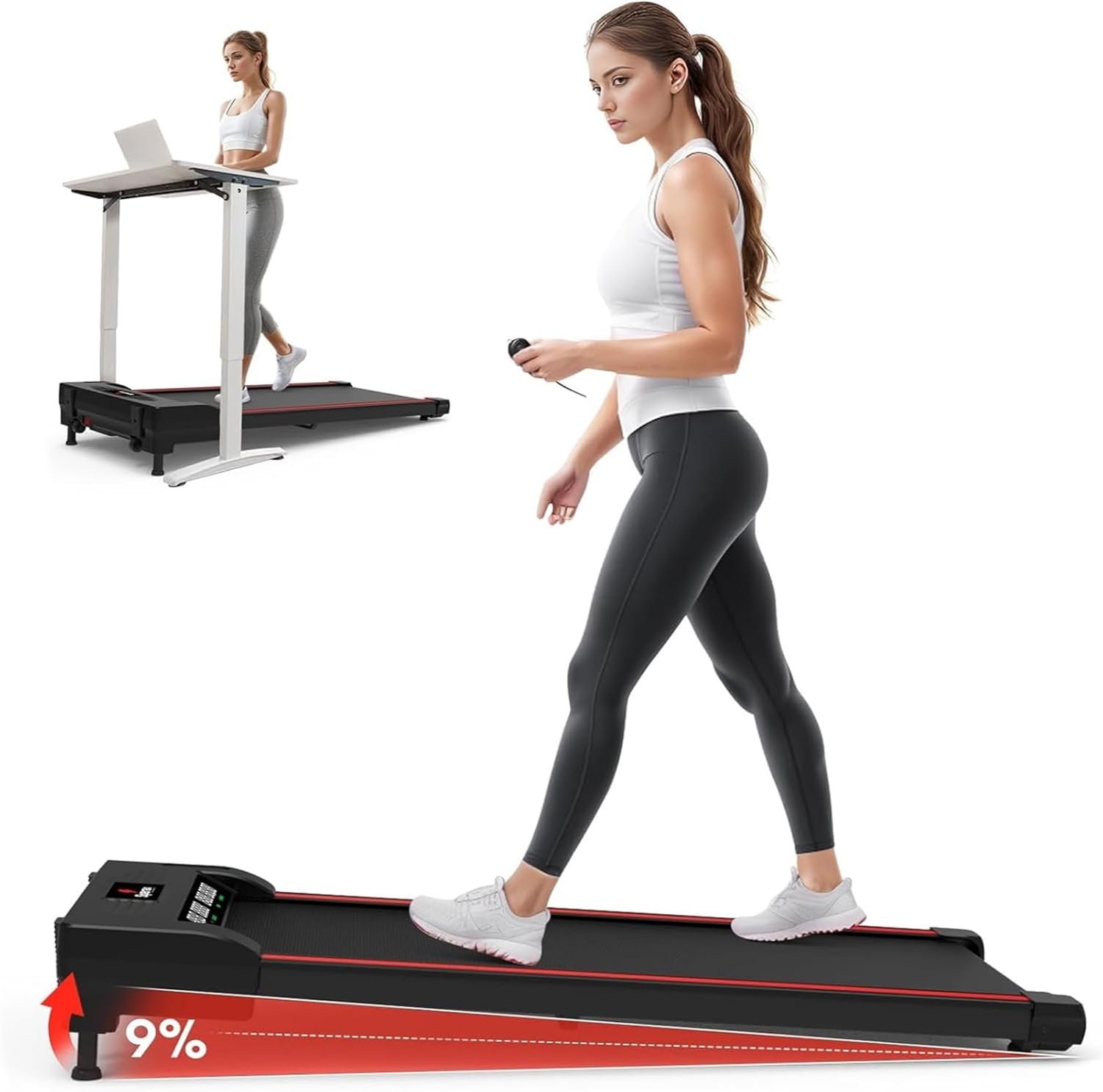 Sperax Walking Pad,Under Desk Treadmills for Home,3 in 1 Portable Walking Pad,320 Lbs Capacity Treadmill