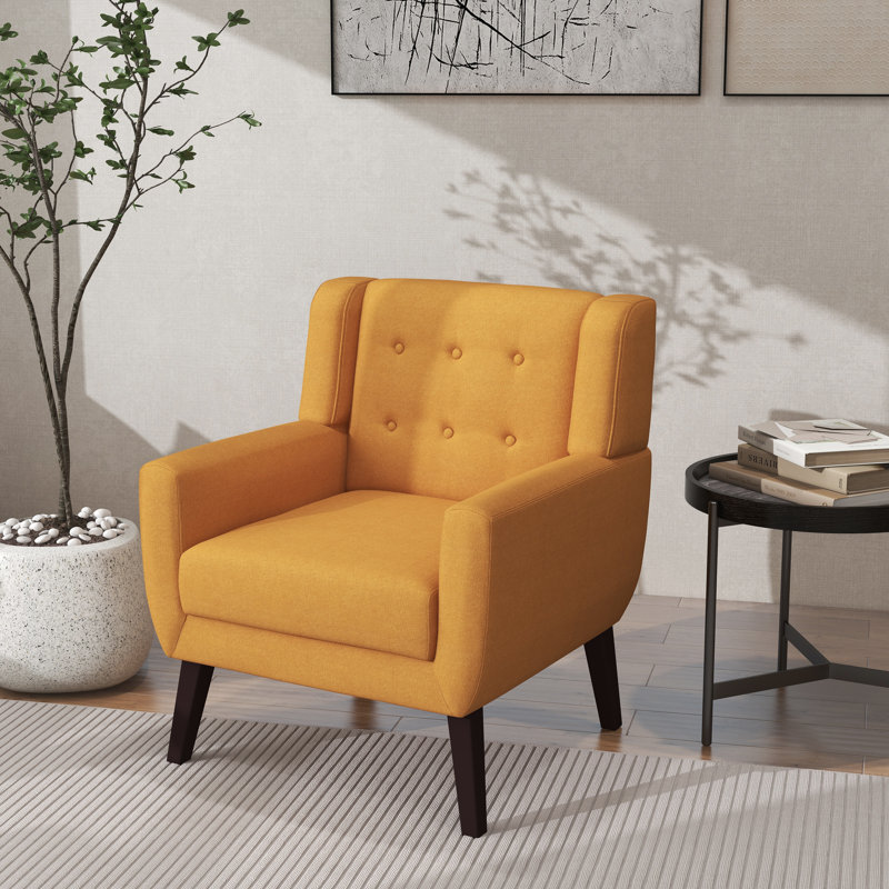 George Oliver Jaqueze Orange Linen Blend
