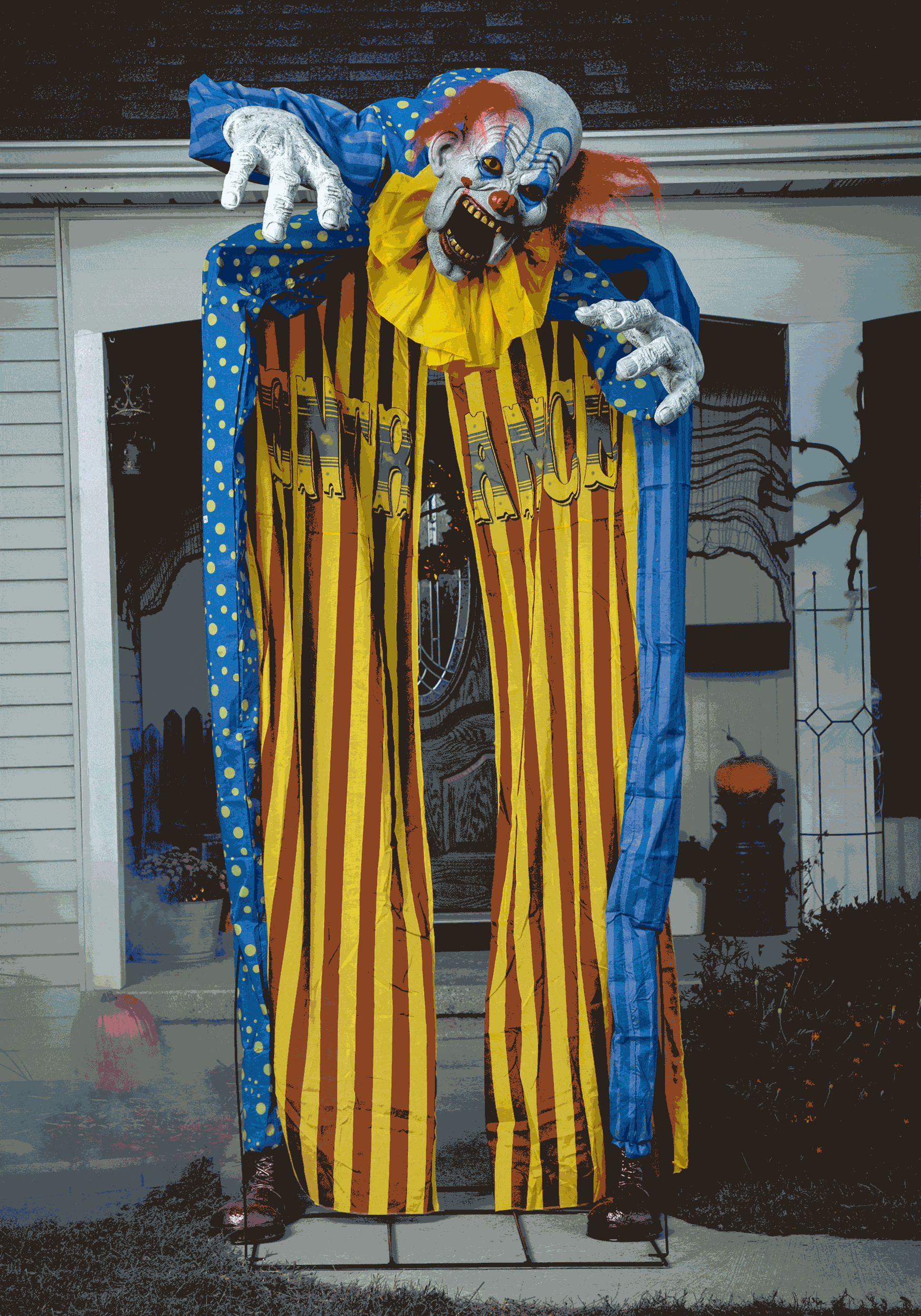 10FT Animated Looming Clown Archway Prop Decoration