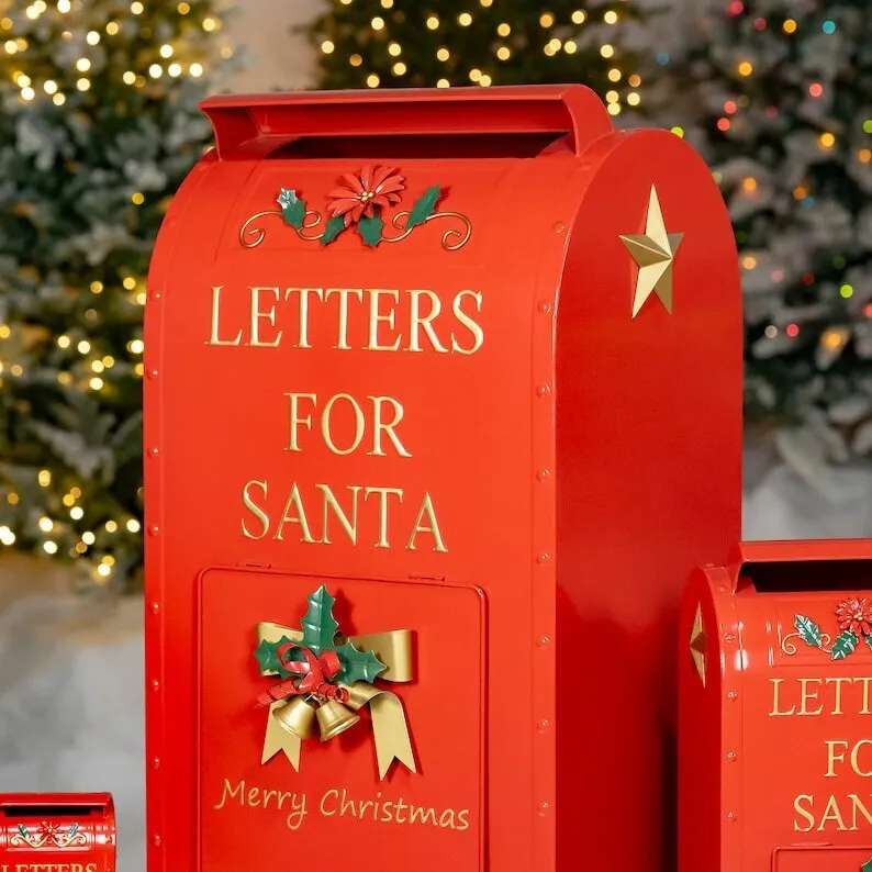 Letters for Santa Christmas Mailbox Decoration (Set of 3, 46