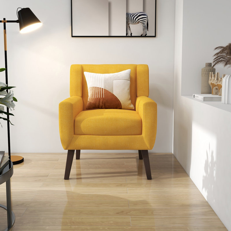 George Oliver Jaqueze Yellow Linen Blend