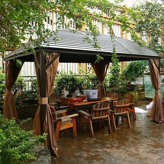 【Gazebo】3x4meter Aluminum frame Roof Gazebo Solid Roof Party Galvanized
