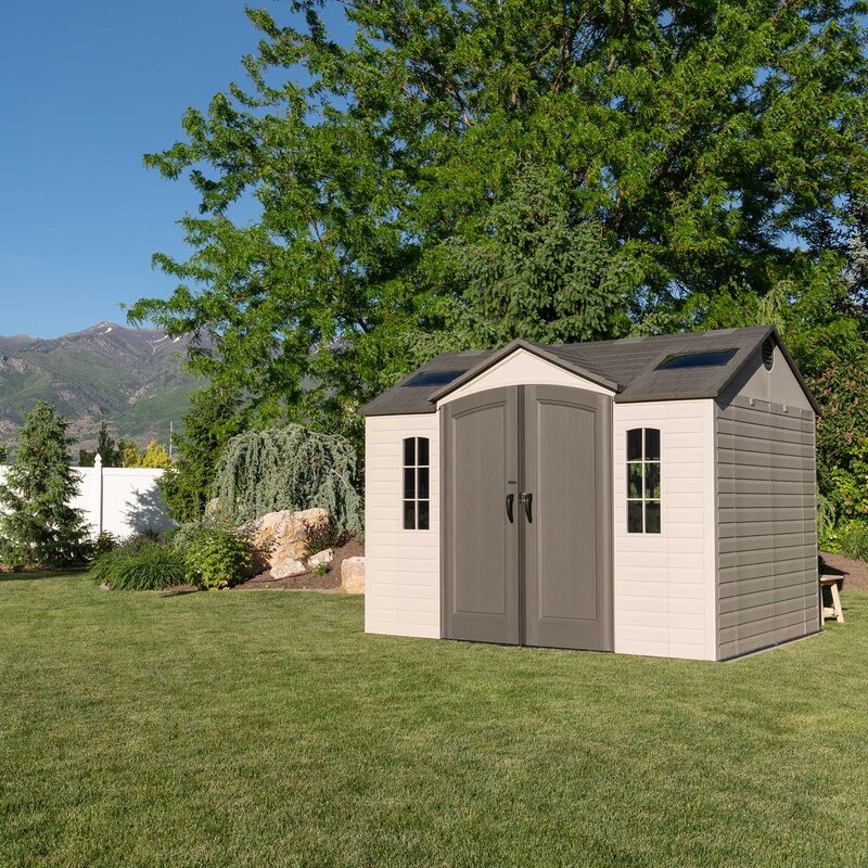 【Storage Shed】【BS】10x8 ft Outdoor Storage Shed, Desert Sand
