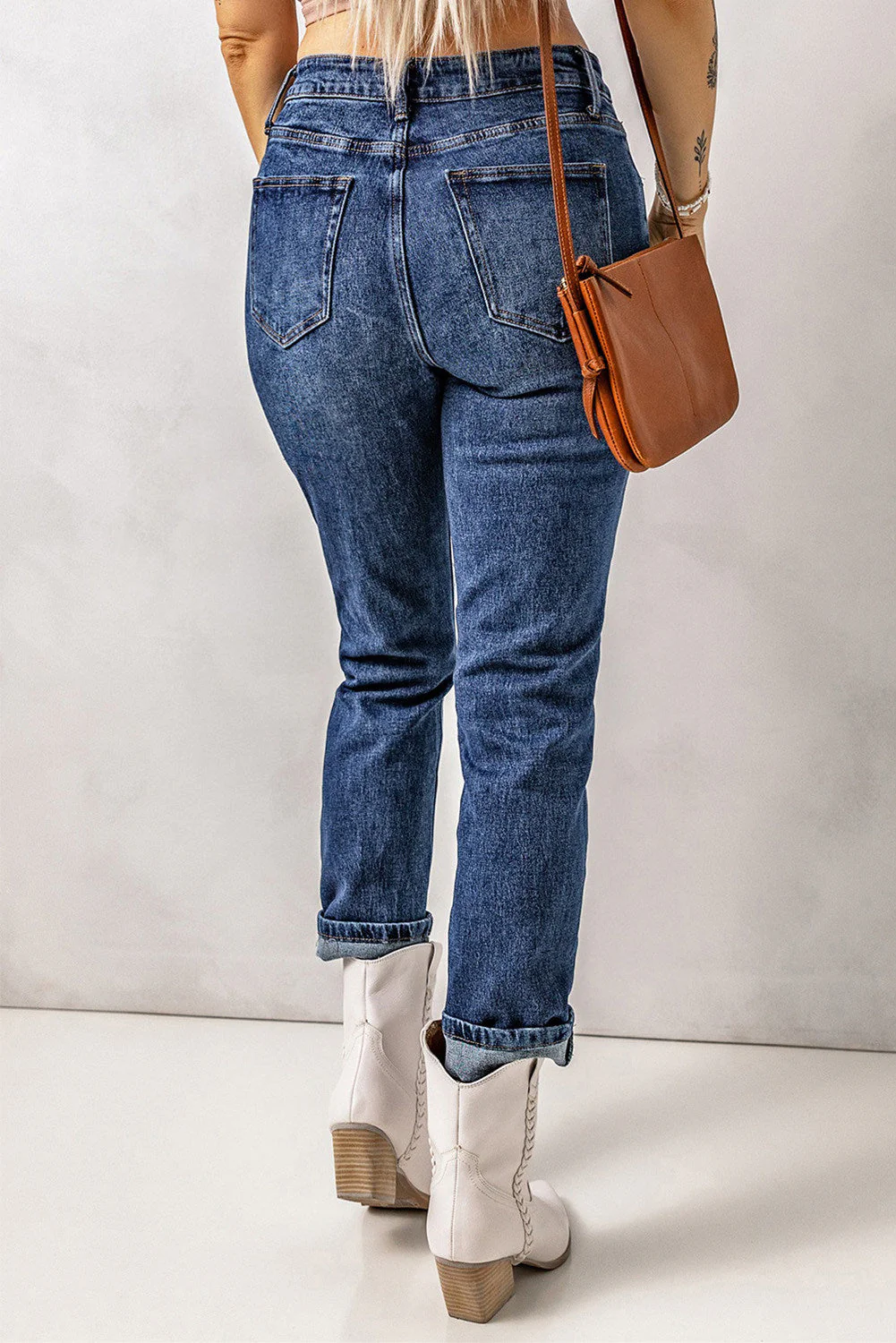 St. Patrick's Day Clover Shift Casual Ripped Jeans